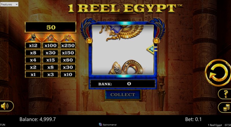 Play 1 Reel Egypt by Spinomenal at 1Win Casino