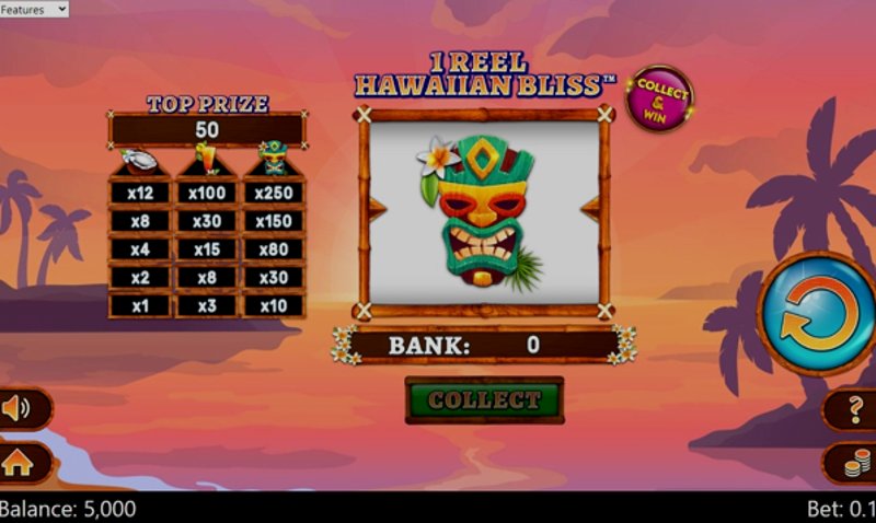 Play 1 Reel Hawaiian Bliss by Spinomenal at 1Win Casino