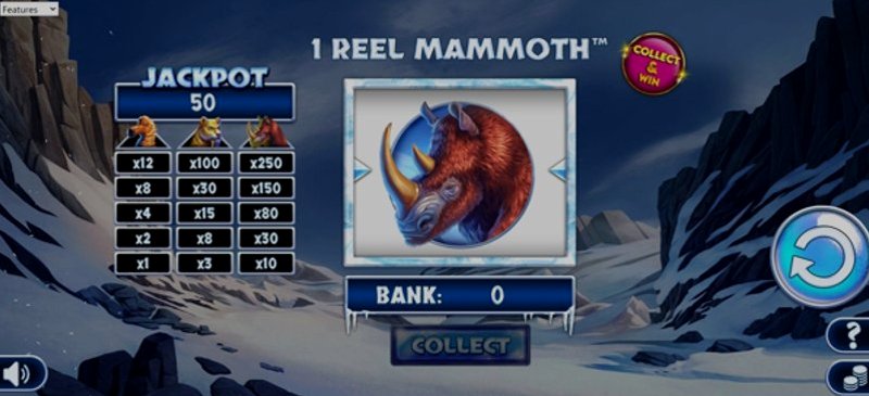 Play 1 Reel Mammoth in Peru at 1Win Casino