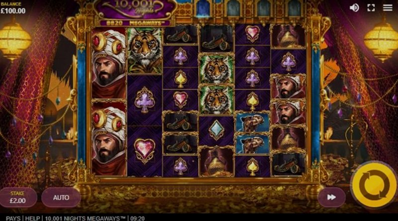 Play 10001 Nights Megaways by Redtiger at 1Win Casino