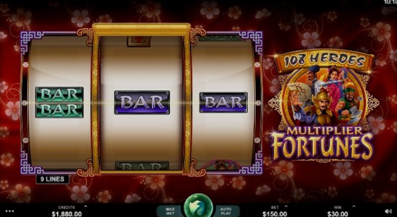 Play 108 Heroes Multiplier Fortunes by Microgaming at 1Win Casino