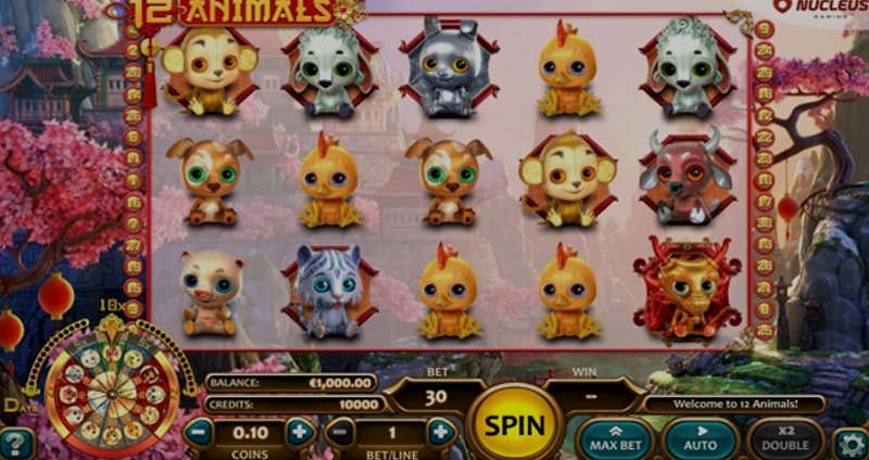 Play 12 Animals by Nucleus Gaming at 1Win Casino