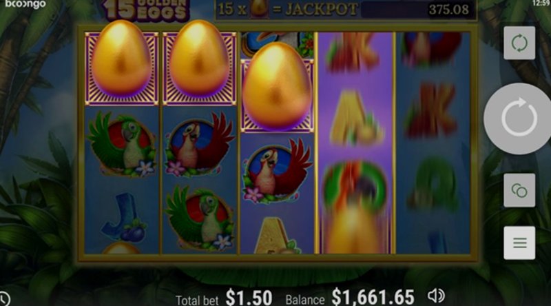 Play 15 Golden Eggs by Booongo at 1Win Casino