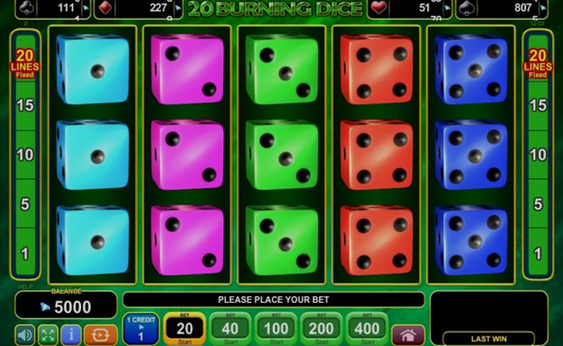 Play Burning Dice by Apollo Play at 1Win Casino