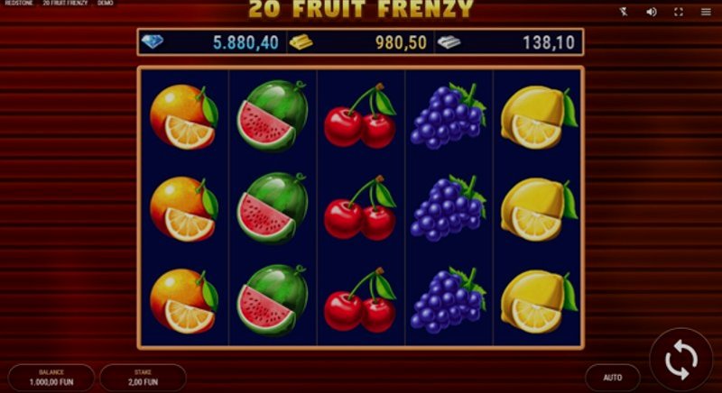 Play 20 Fruit Frenzy by Fazi at 1Win Casino