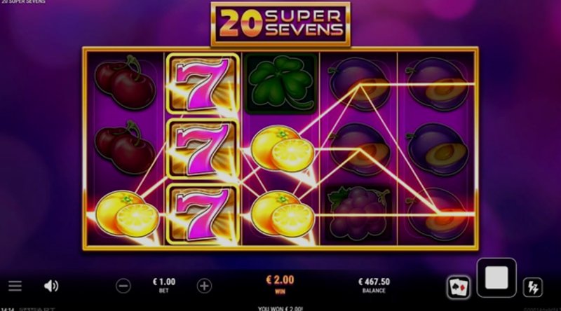 Play 20 Super Sevens by Gameart at 1Win Casino