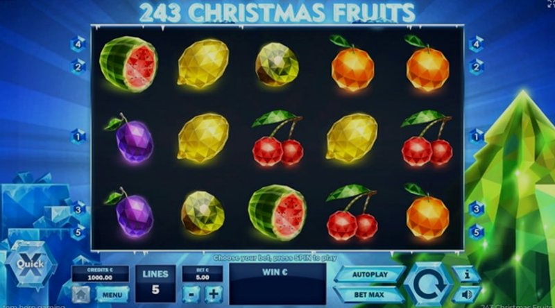 Play 243 Christmas Fruits by Tomhorngaming at 1Win Casino