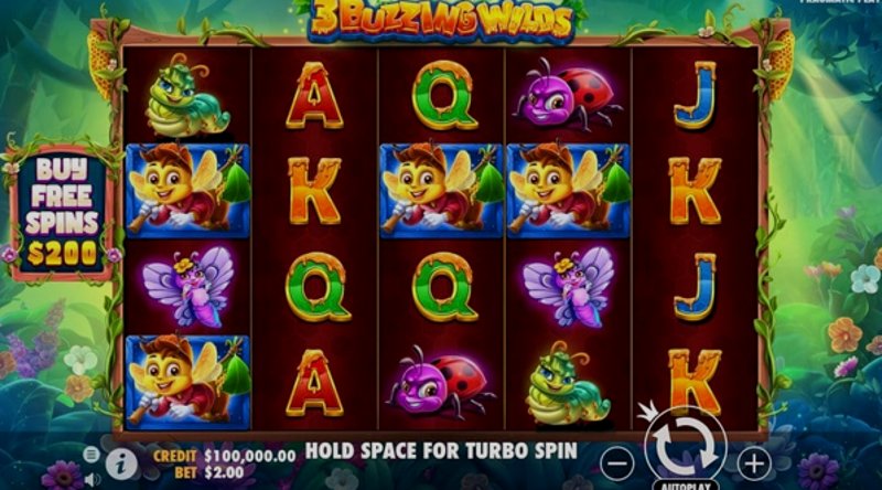 Play 3 Buzzing Wilds by Pragmatic at 1Win Casino