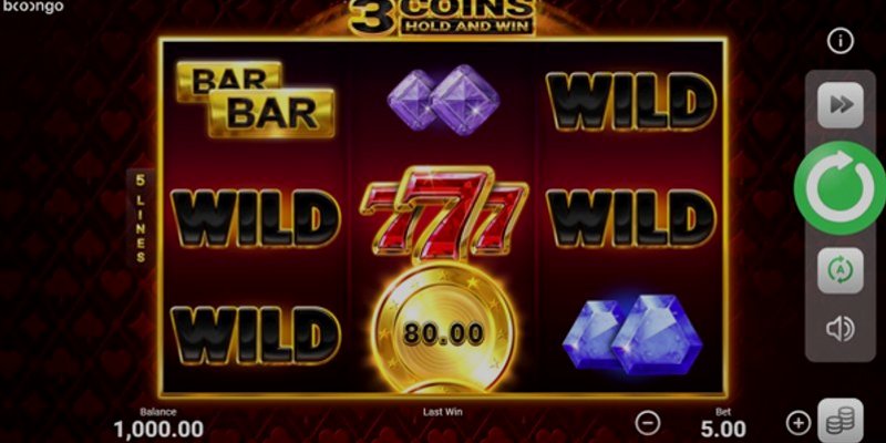 Play 3 Coins by 3 Oaks Gaming at 1Win Casino