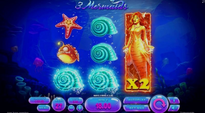 Play 3 Mermaids by Tomhorngaming at 1Win Casino