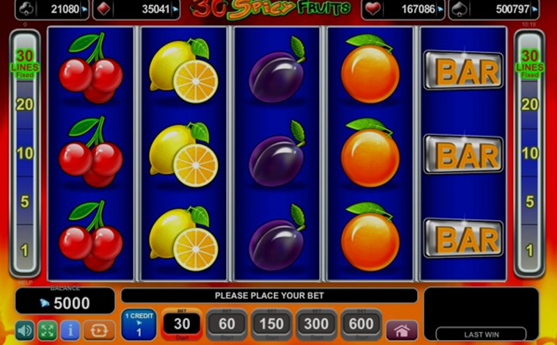 Play Spicy Fruits by Spearhead at 1Win Casino