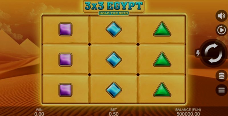 Play 3X3 Egypt: Hold The Spin by Gamzix at 1Win Casino