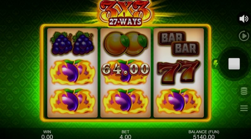 Play 3X3: 27 Ways by Gamzix at 1Win Casino