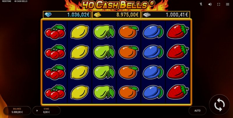 Play 40 Cash Bells by Fazi at 1Win Casino