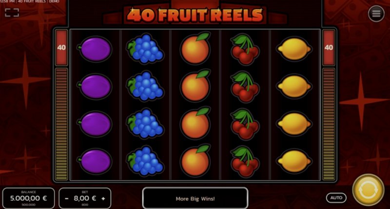 Play 40 Fruit Reels by Fazi at 1Win Casino