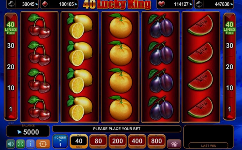 Play 40 Lucky King by Amusnet Interactive at 1Win Casino