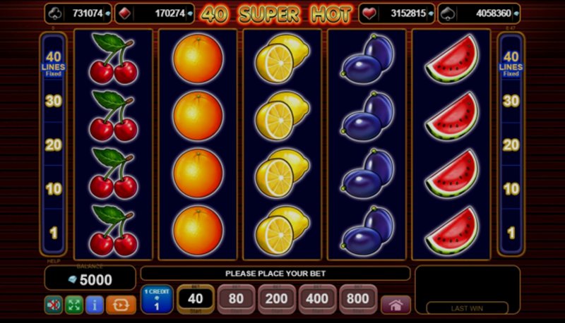 Play 40 Super Hot by Amusnet at 1Win Casino