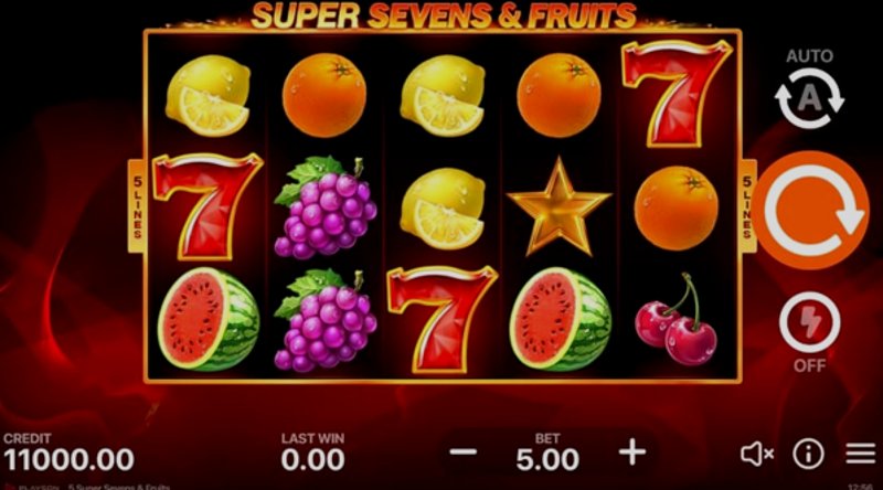 Play Super Sevens by Bluehorn at 1Win Casino