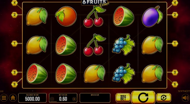 Play 6 Fruits by Synot at 1Win Casino