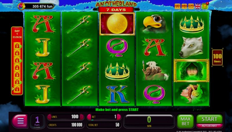 Play 7 Days Anotherland by Belatra at 1Win Casino