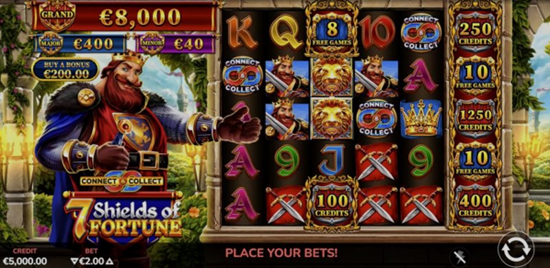 Play 7 Shields of Fortune by Bluehorn at 1Win Casino