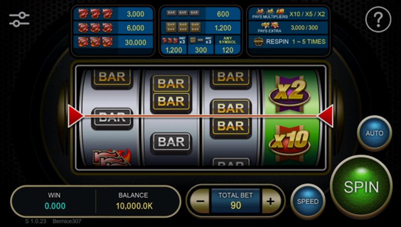 Play 777 Blazing by Funky Games at 1Win Casino