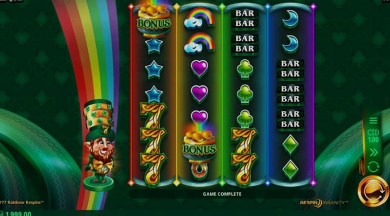 Play 777 Rainbow Respins by Games Global at 1Win Casino