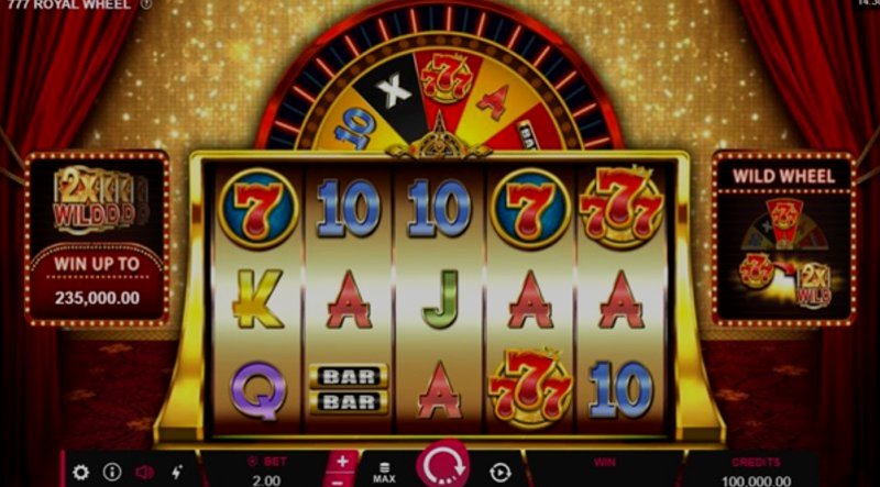 Play 777 Royal Wheel by Microgaming at 1Win Casino