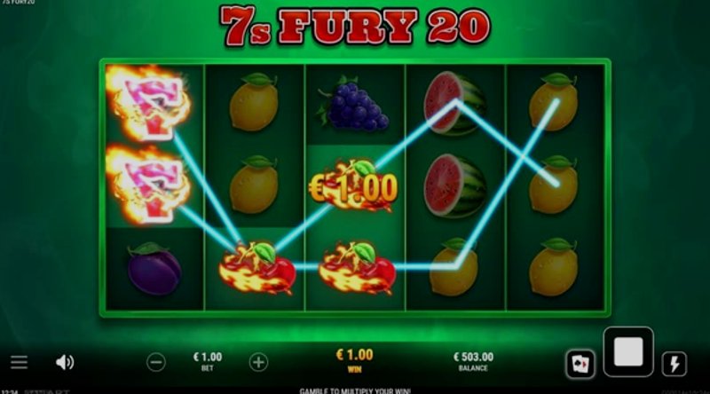 Play 7s Fury 20 by Gameart at 1Win Casino