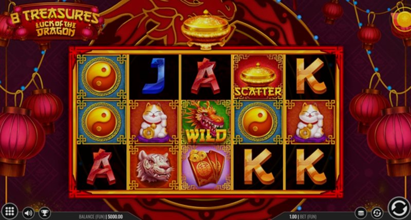 Play Luck of the Dragon by Iron Dog Studios at 1Win Casino