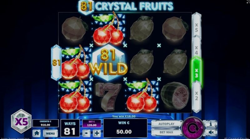 Play 81 Crystal Fruits by Tomhorn at 1Win Casino