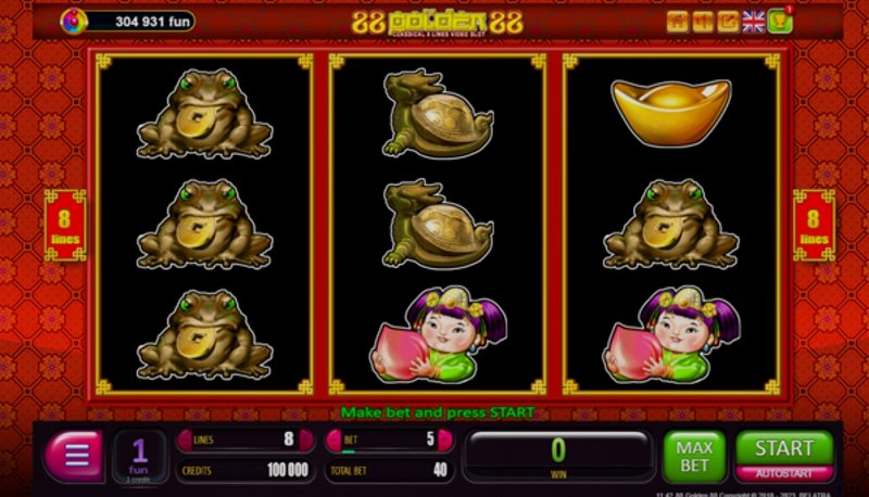 Play 88 Golden 88 by Belatra at 1Win Casino