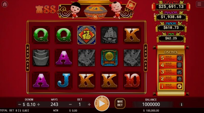 Play 88 Riches by Gameart at 1Win Casino