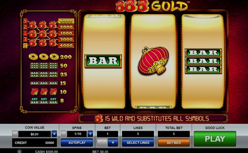 Play 888 Gold by Pragmatic at 1Win Casino