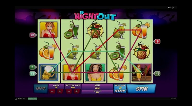 Play A Night Out by Playtech at 1Win Casino