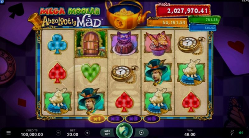 Play Absolootly Mad: Mega Moolah by Games Global at 1Win Casino