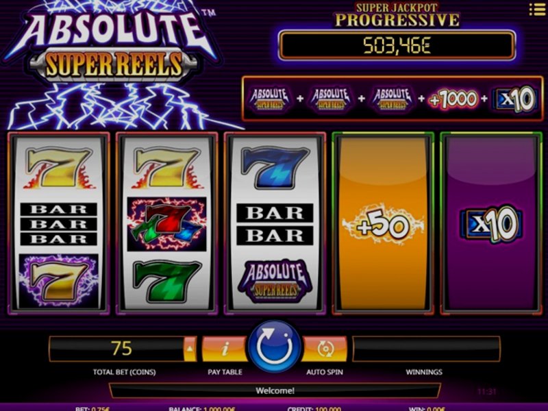 Play Absolute Super Reels by Isoftbet at 1Win Casino