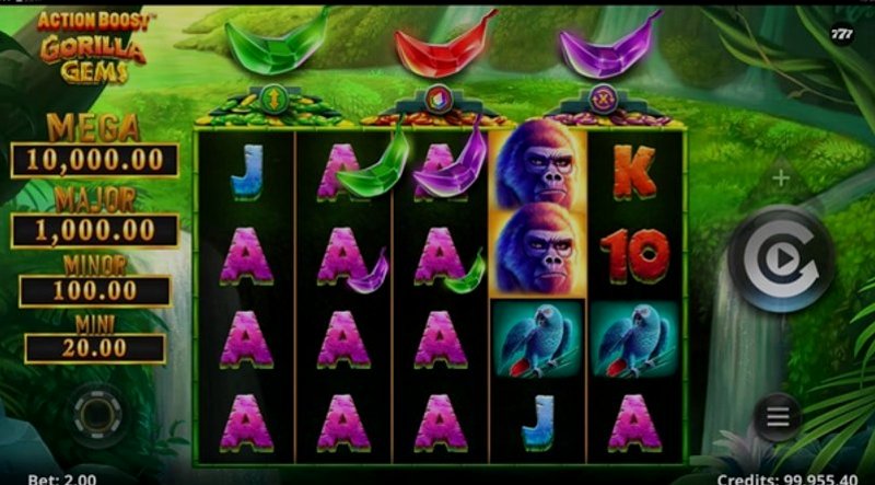 Play Action Boost Gorilla Gems by Games Global at 1Win Casino