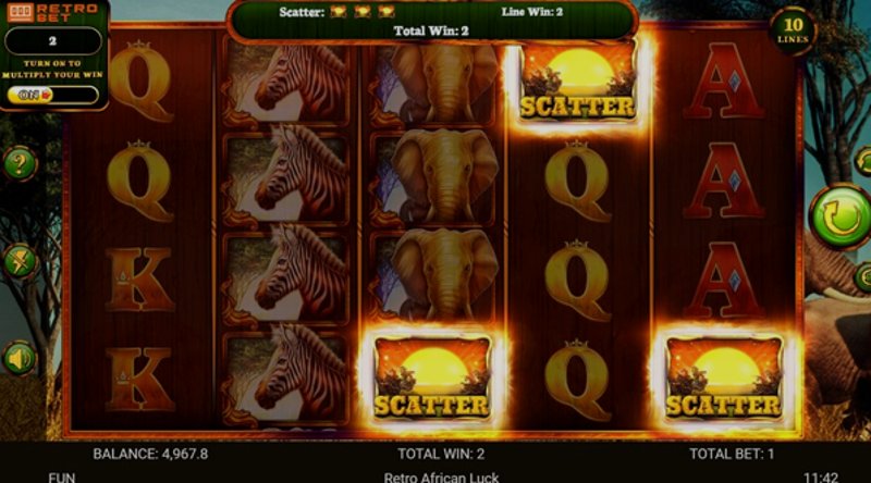 Play African Luck by Retrogames at 1Win Casino