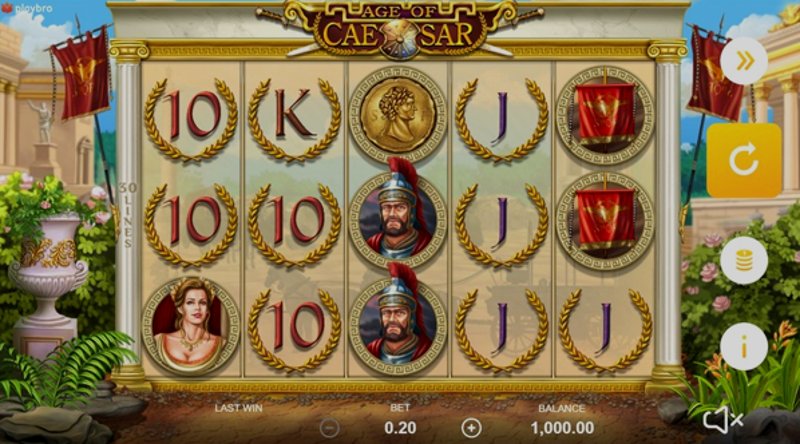 Play Age of Caesar by Playbro at 1Win Casino