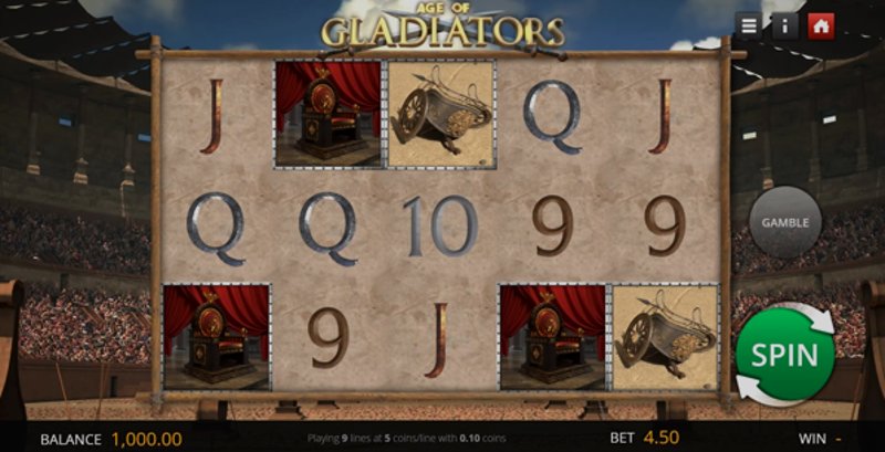 Play Age Of Gladiators by Genii at 1Win Casino