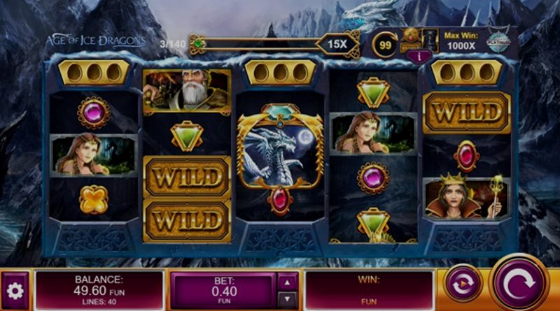 Play Age of Ice Dragons by Kalamba at 1Win Casino