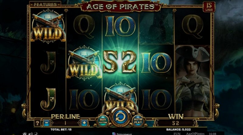 Play Age Of Pirates by Spinomenal at 1Win Casino