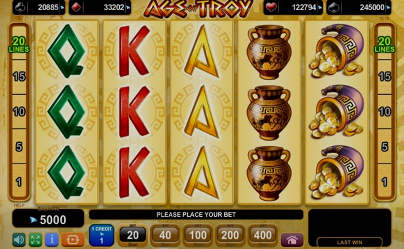 Play Age of Troy by Amusnet Interactive at 1Win Casino