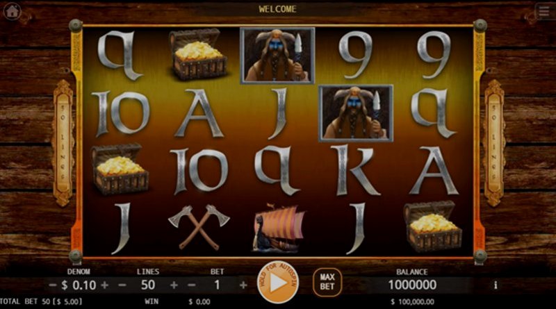 Play Age of Vikings by Kaga at 1Win Casino