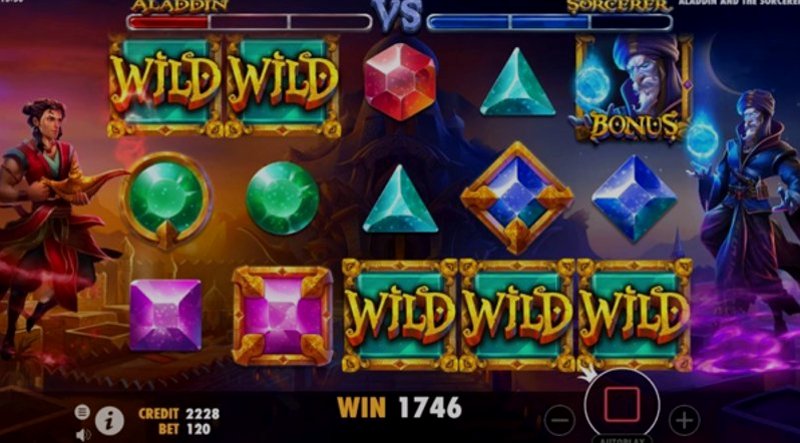 Play Aladdin and the Sorcerer by Pragmatic at 1Win Casino