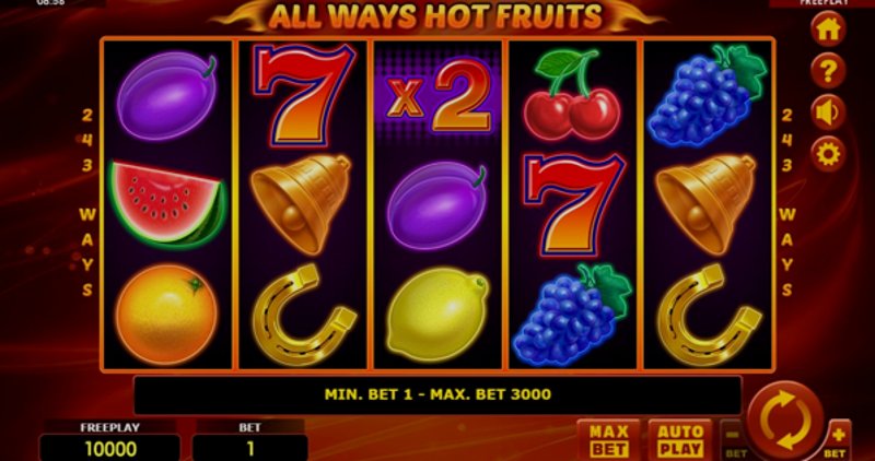 Play All ways Hot Fruits by Amatic at 1Win Casino