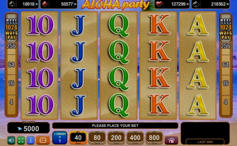 Play Aloha Party by Amusnet Interactive at 1Win Casino