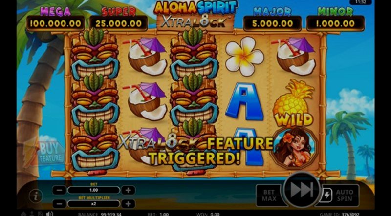 Play Aloha Spirit XtraLock by Swintt at 1Win Casino