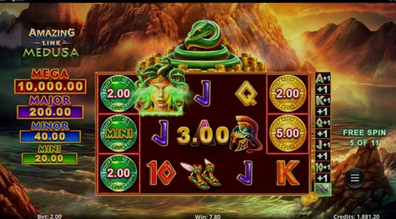 Play Amazing Link Medusa by Games Global at 1Win Casino